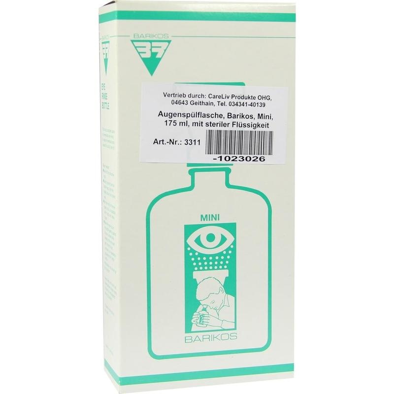 AUGENSPÜLFLASCHE Barikos mini m.ste.Flüssigk.175ml
