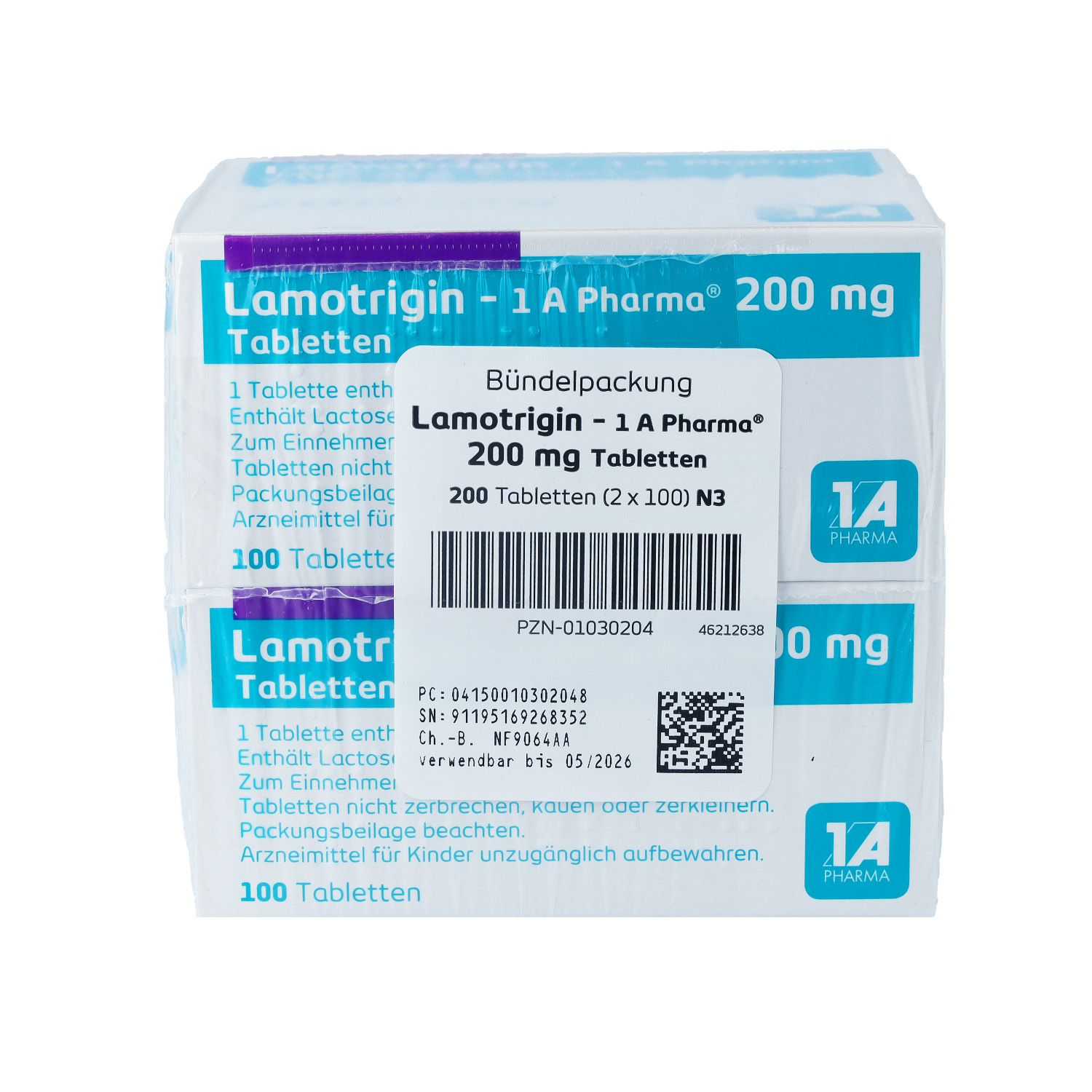 LAMOTRIGIN-1A Pharma 200 mg Tabletten
