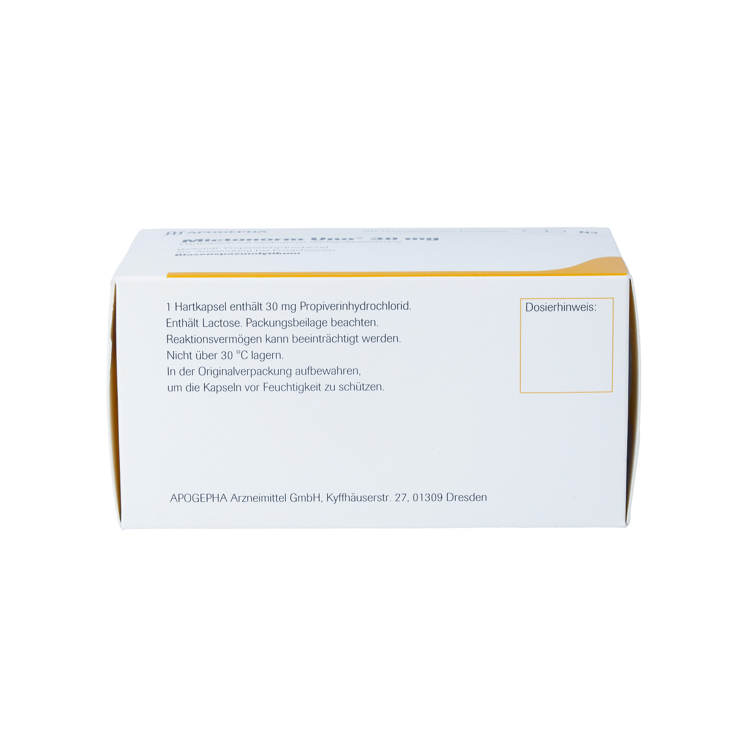 MICTONORM Uno 30 mg Hartk.m.veränd.Wirkst.-Frs.