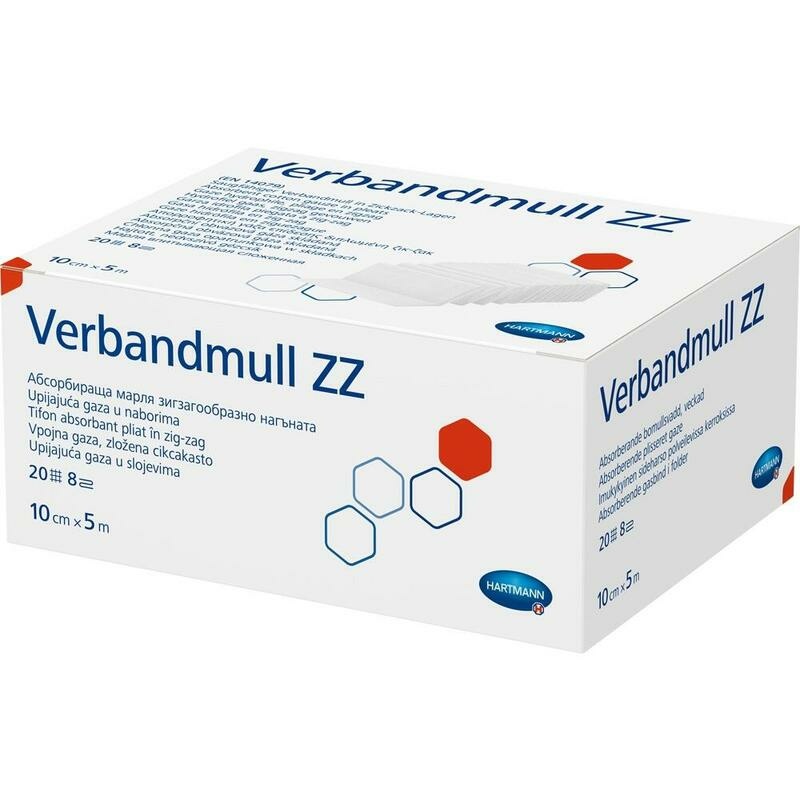 VERBANDMULL Hartmann 10 cmx5 m zickzack