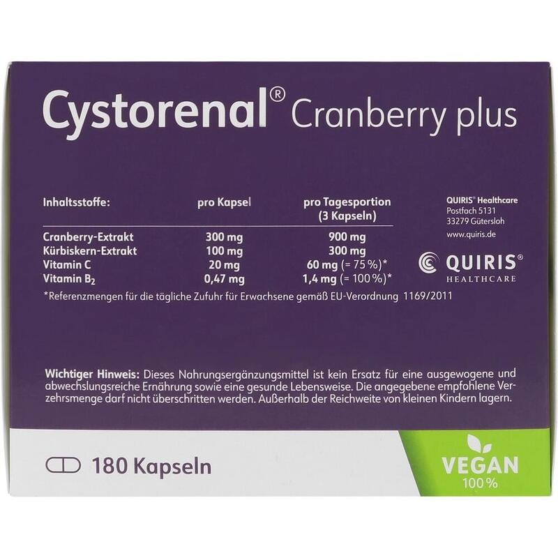 CYSTORENAL Cranberry plus Kapseln