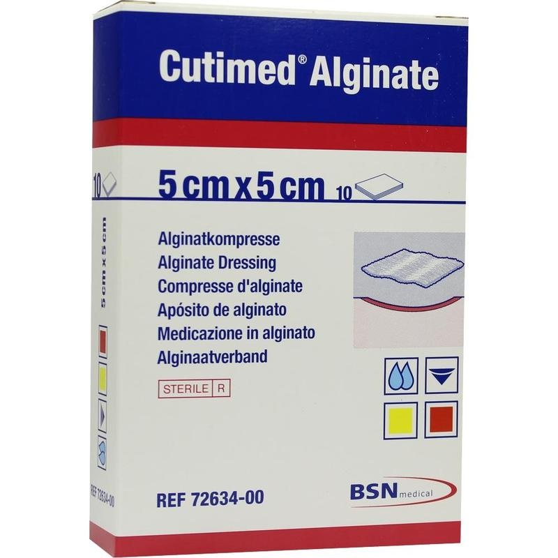 CUTIMED Alginate Alginatkompressen 5x5 cm