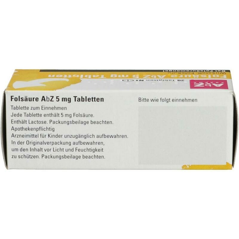 FOLSÄURE AbZ 5 mg Tabletten
