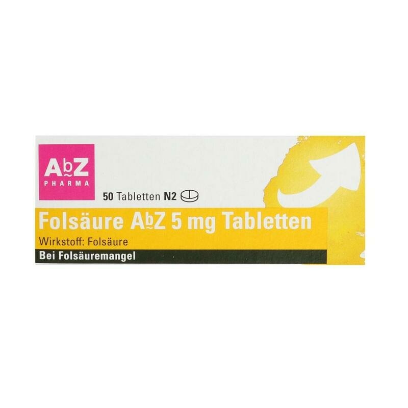 FOLSÄURE AbZ 5 mg Tabletten