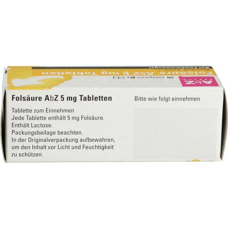FOLSÄURE AbZ 5 mg Tabletten