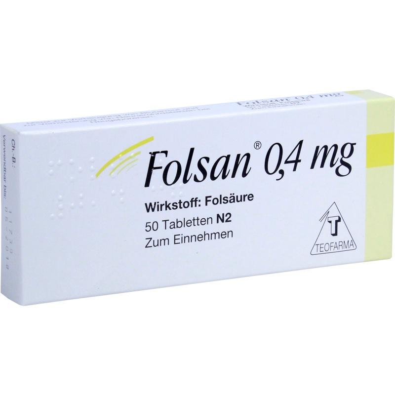 FOLSAN 0,4 mg Tabletten