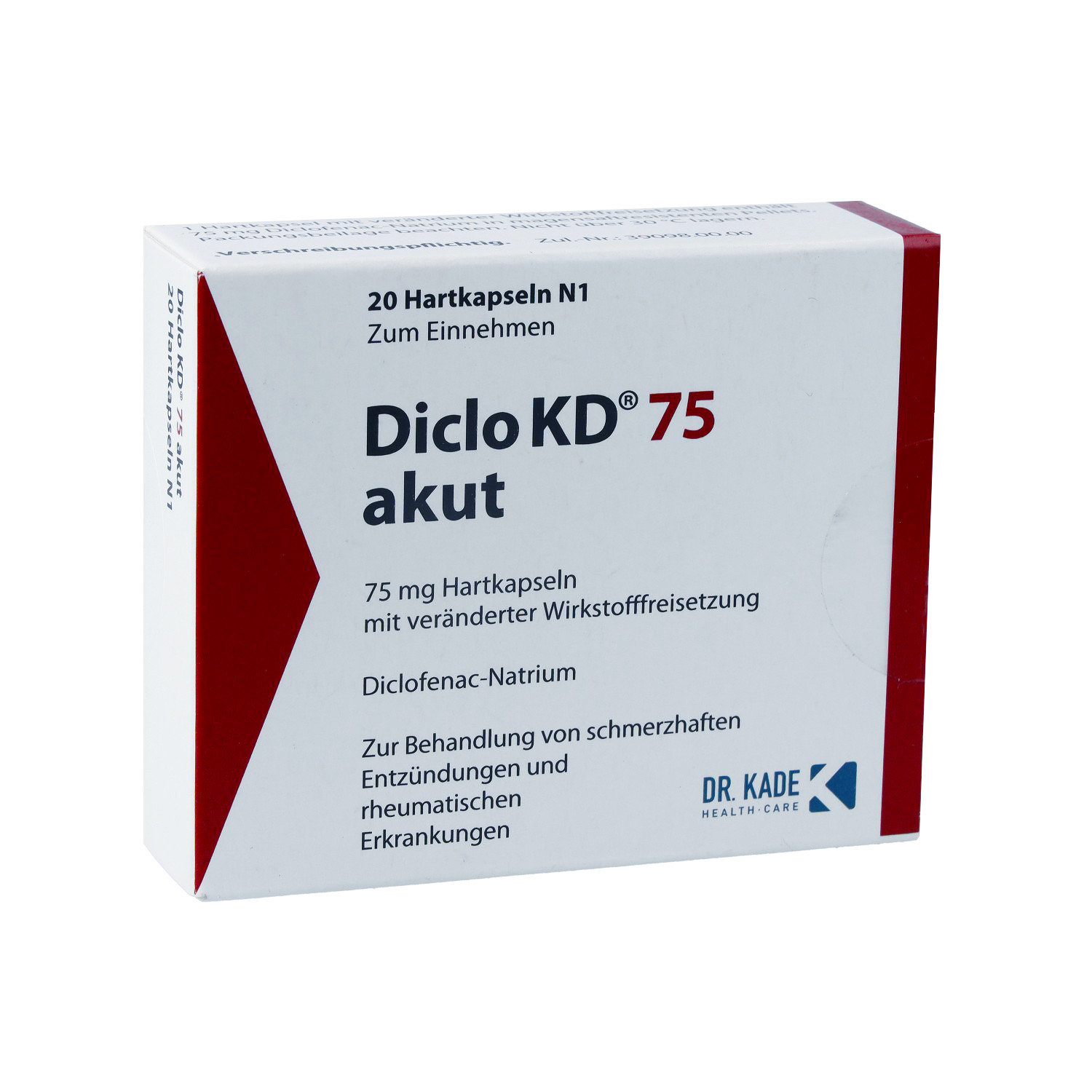 DICLO KD 75 akut Hartkaps.m.msr.überz.Pellets