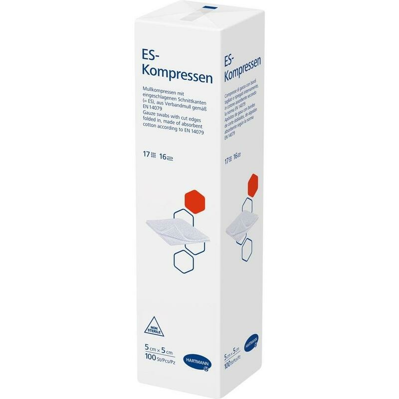 ES-KOMPRESSEN unsteril 5x5 cm 16fach