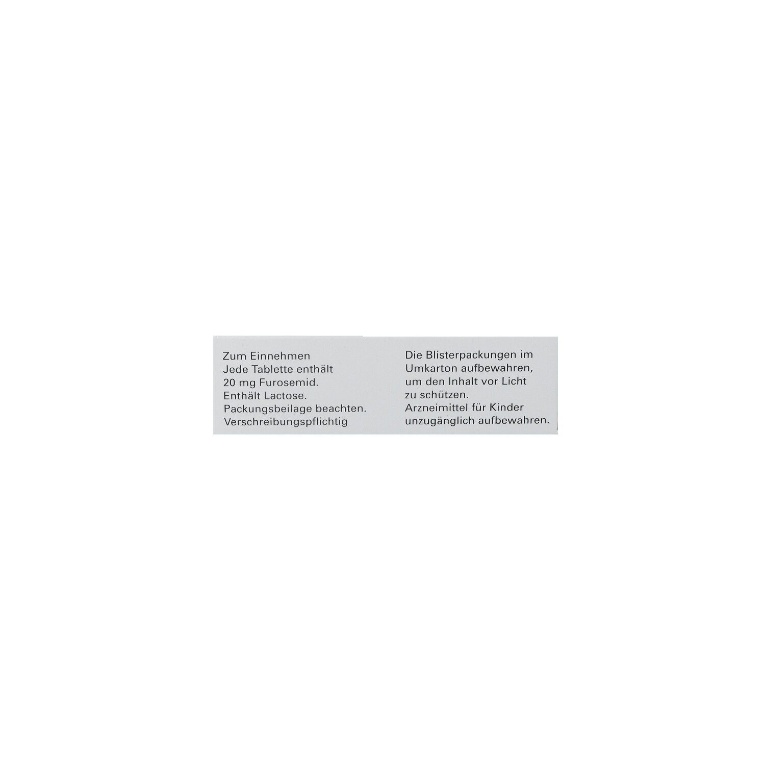 FUROSEMID-ratiopharm 20 mg Tabletten