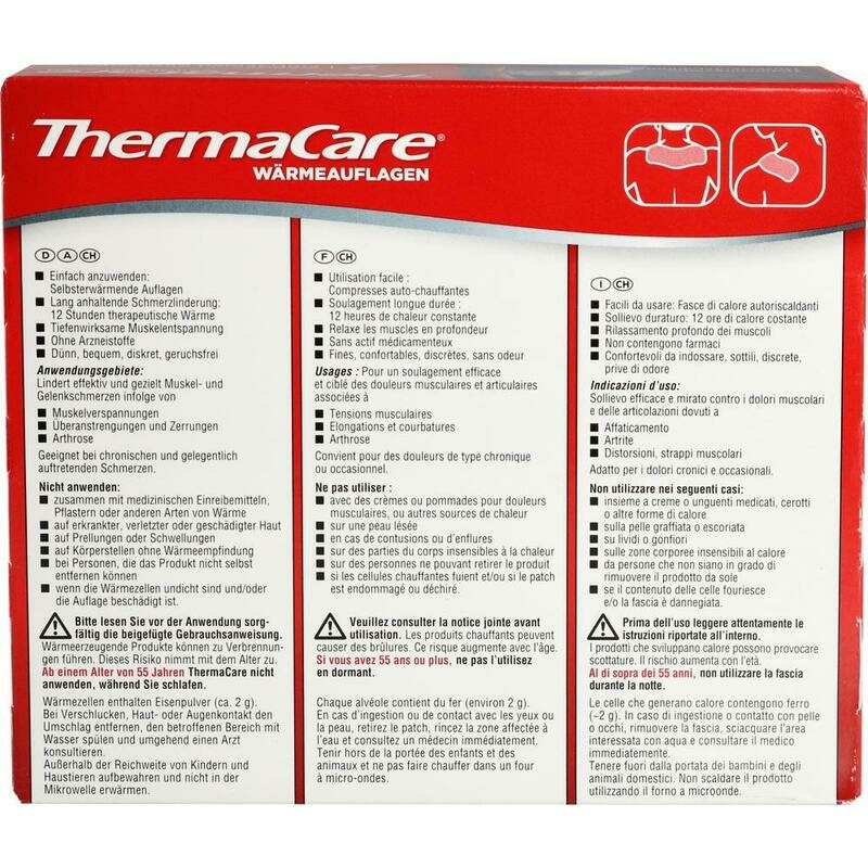 THERMACARE Nacken/Schulter Auflagen z.Schmerzlind.