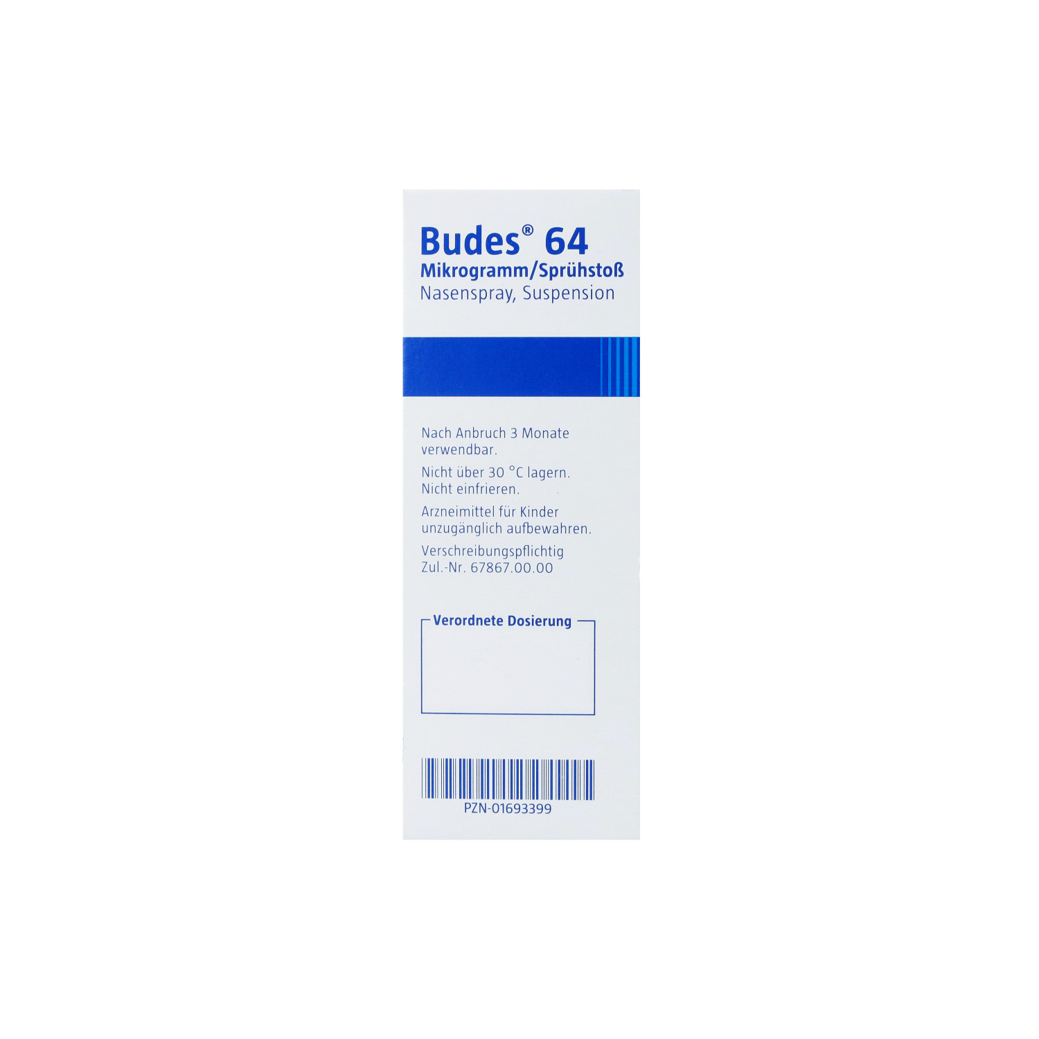 BUDES Nasenspray 64μg/Sprühstoß 120 ED