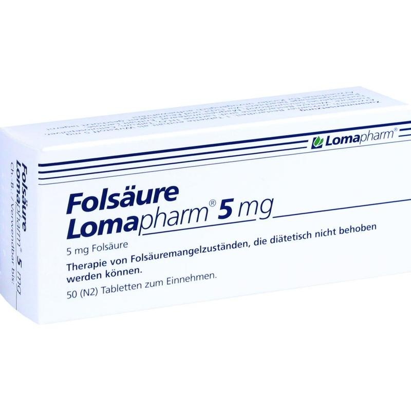 FOLSÄURE LOMAPHARM 5 mg Tabletten