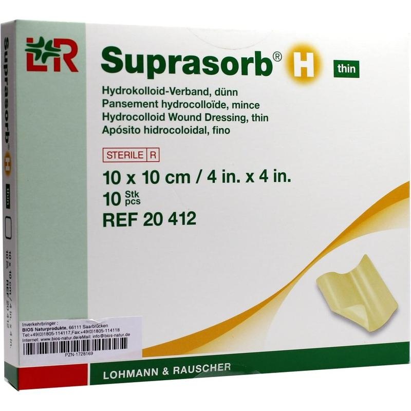 SUPRASORB H Hydrokoll.Verb.dünn 10x10 cm