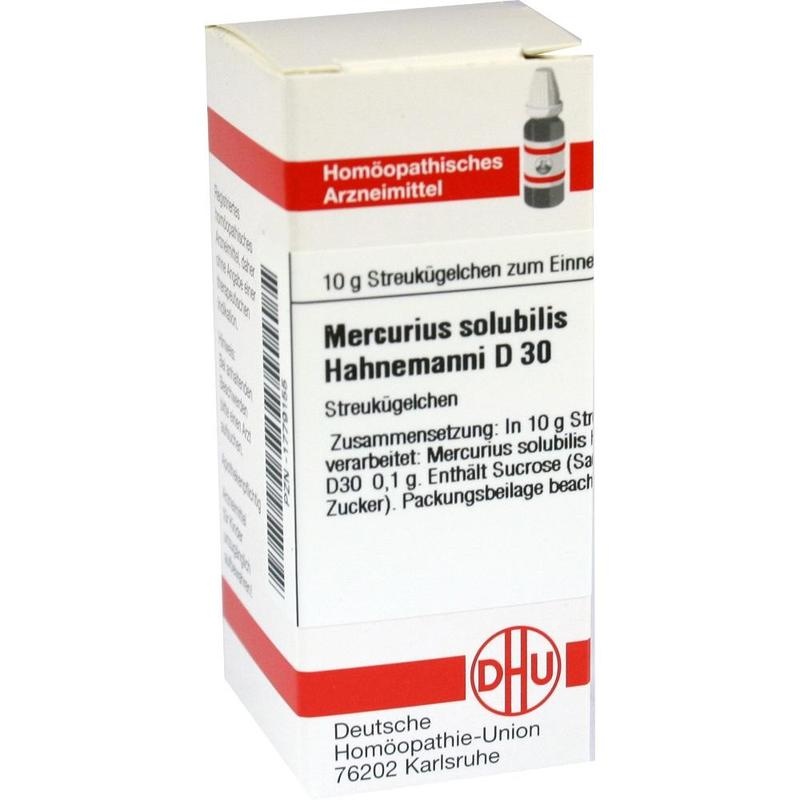 MERCURIUS SOLUBILIS Hahnemanni D 30 Globuli
