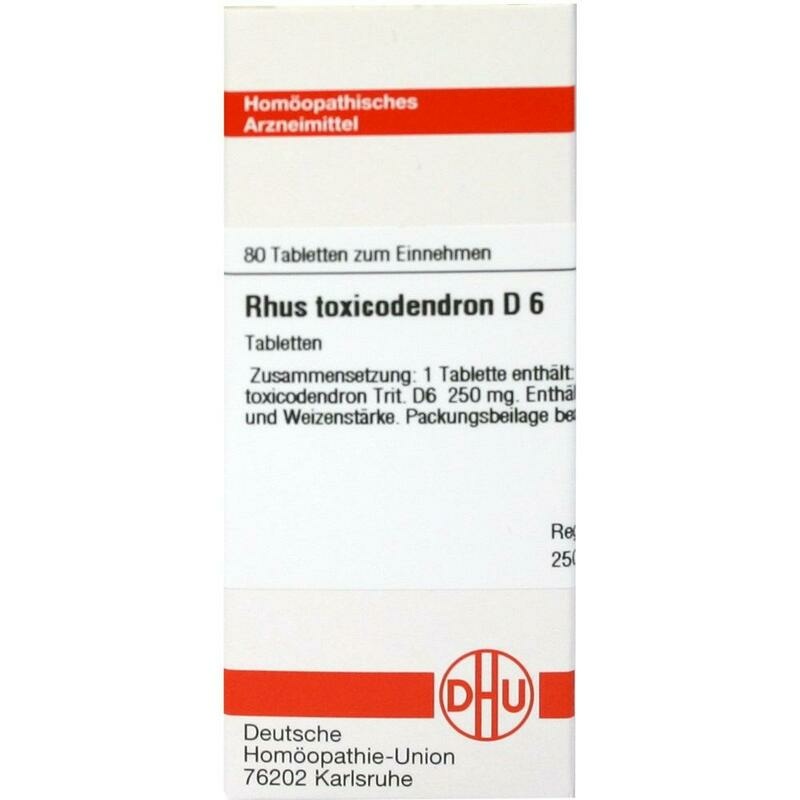 RHUS TOXICODENDRON D 6 Tabletten