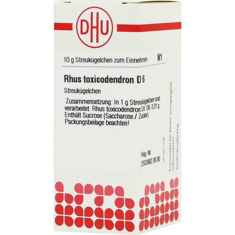 RHUS TOXICODENDRON D 6 Globuli