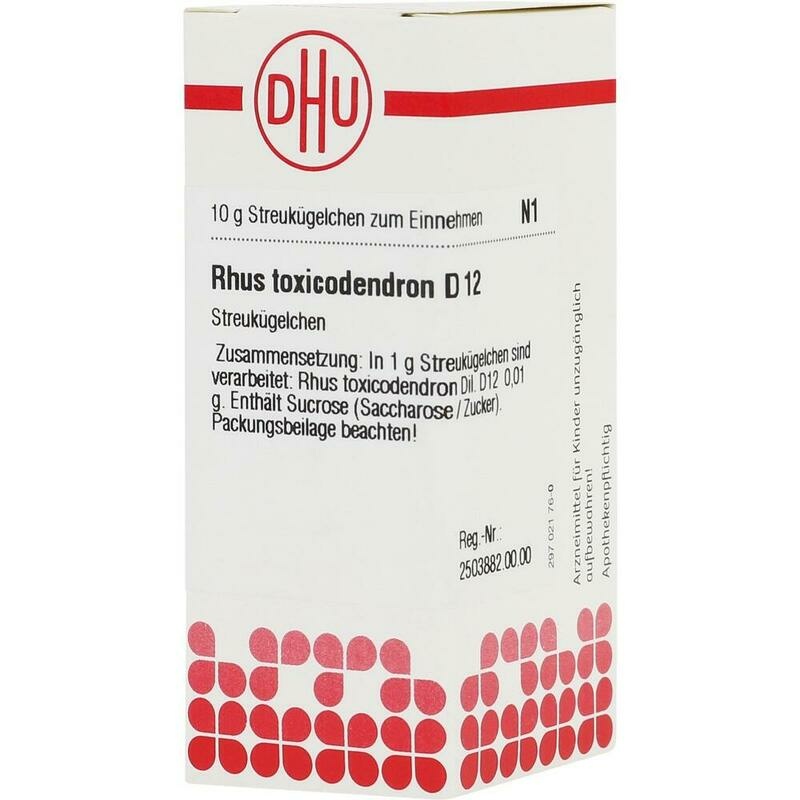 RHUS TOXICODENDRON D 12 Globuli