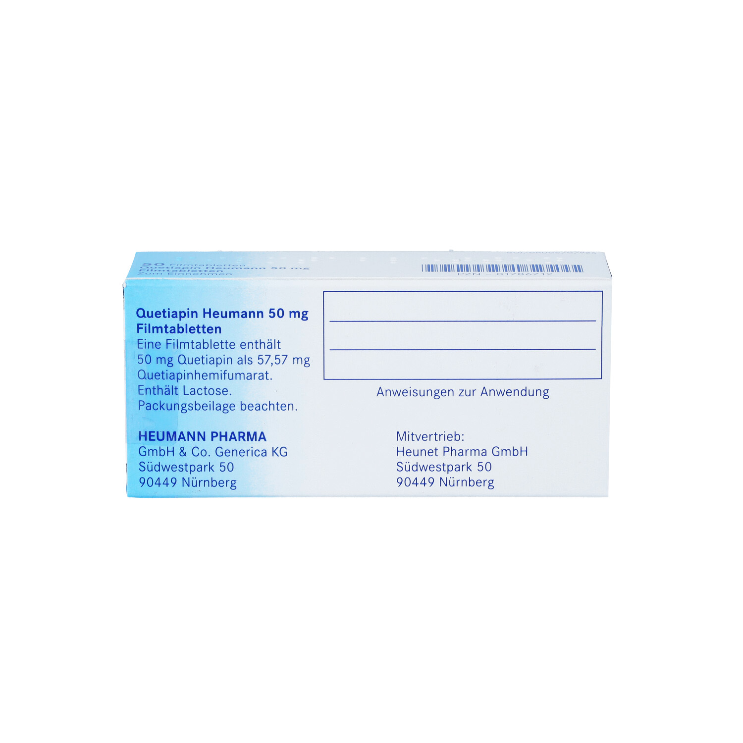 QUETIAPIN Heumann 50 mg Filmtabletten