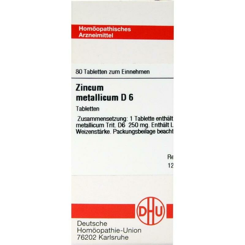 ZINCUM METALLICUM D 6 Tabletten