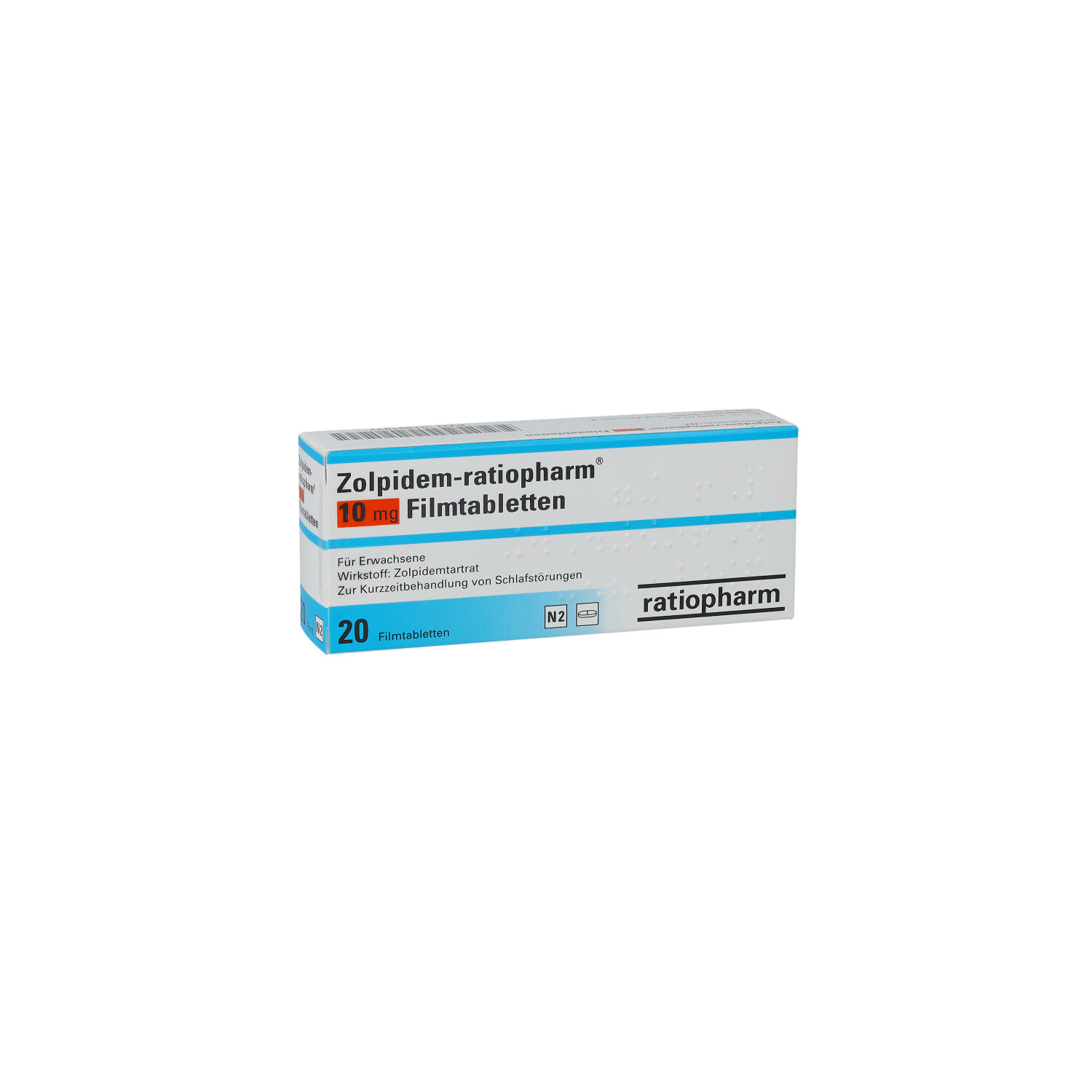 ZOLPIDEM-ratiopharm 10 mg Filmtabletten