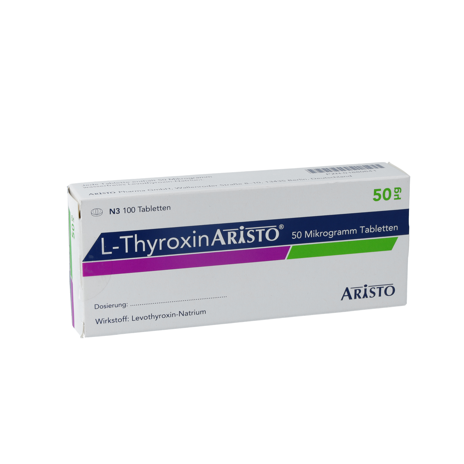 L-THYROXIN Aristo 50 Mikrogramm Tabletten