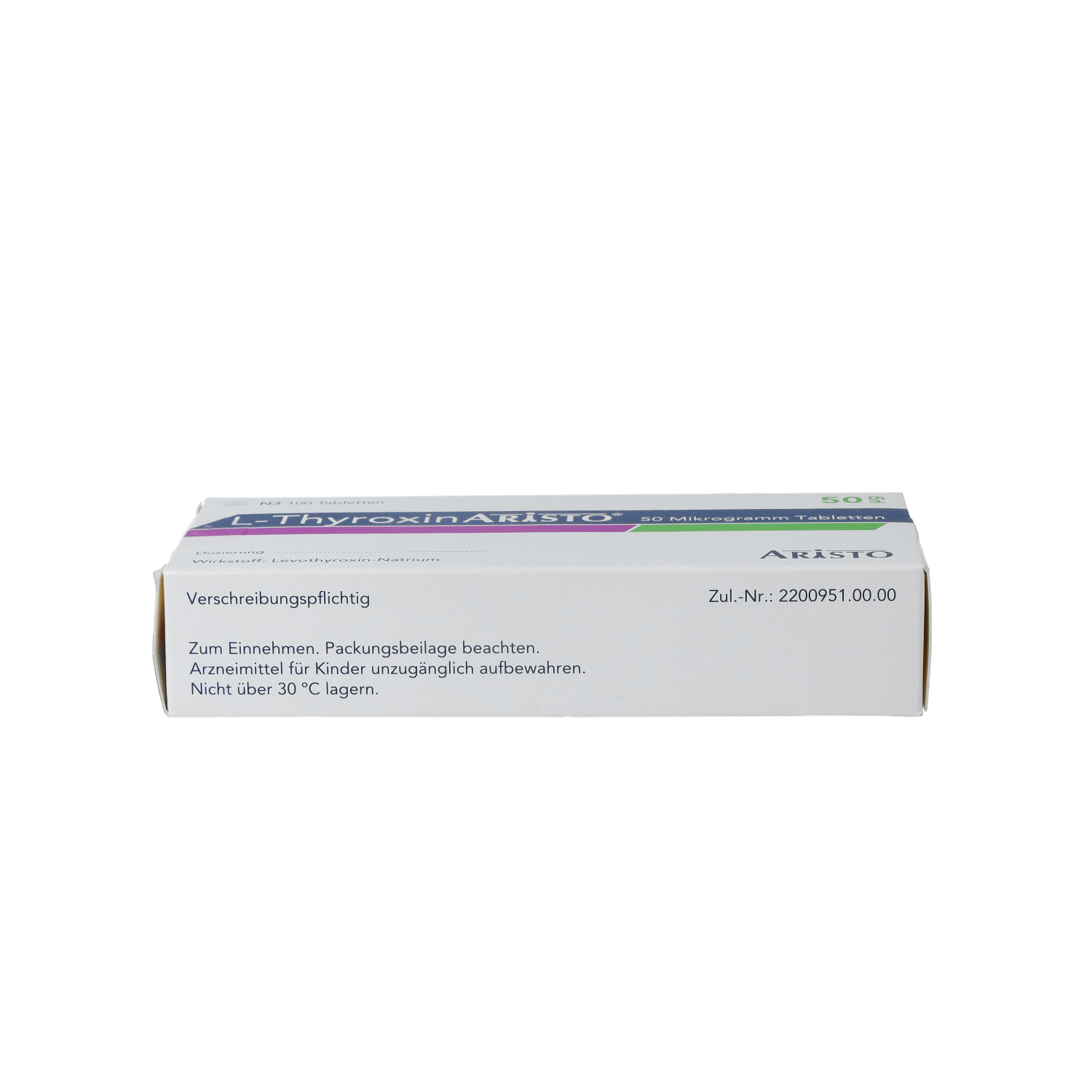 L-THYROXIN Aristo 50 Mikrogramm Tabletten