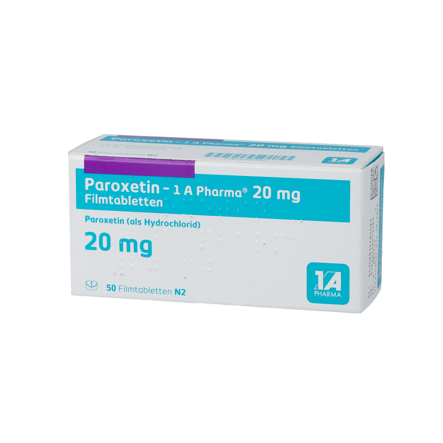 PAROXETIN-1A Pharma 20 mg Filmtabletten