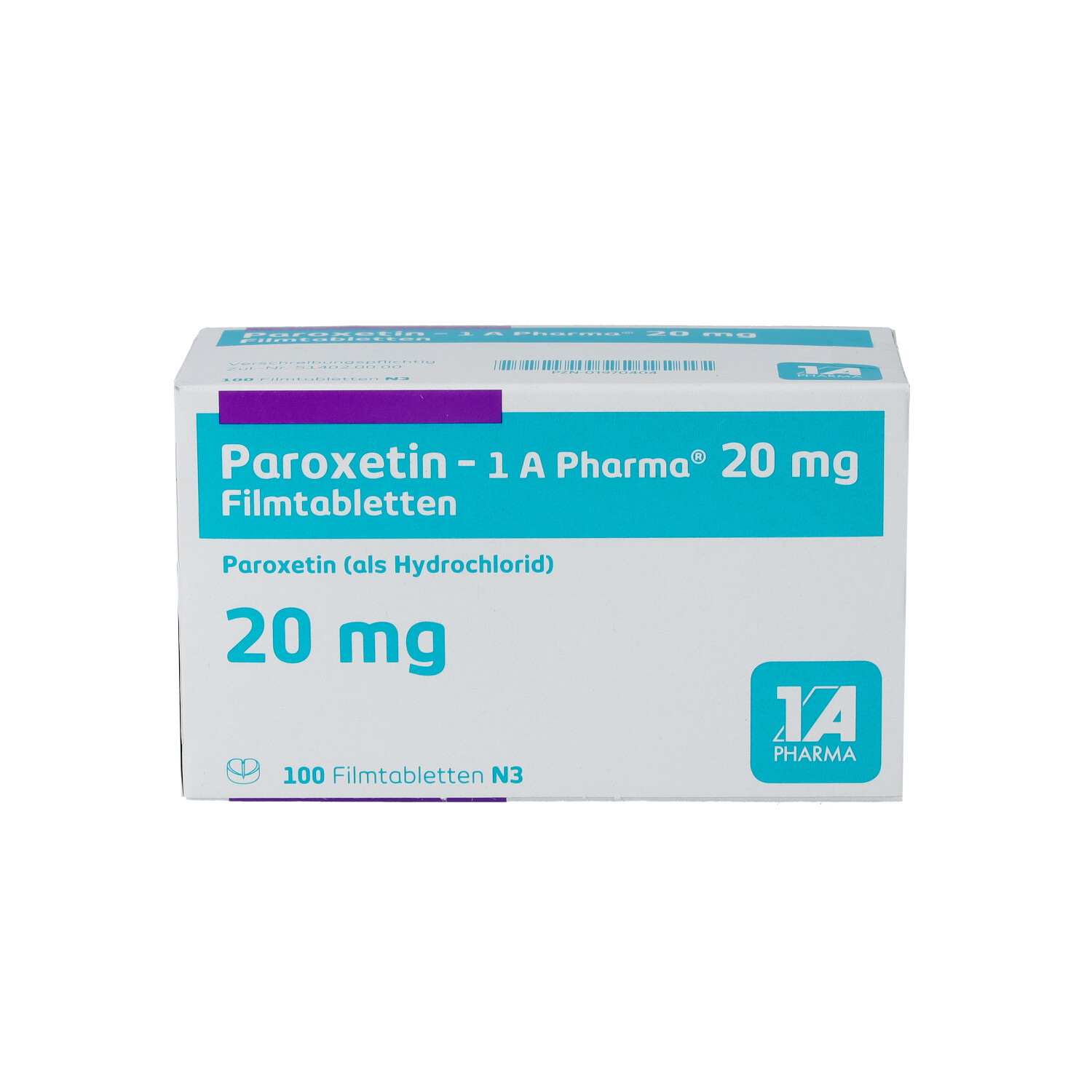 PAROXETIN-1A Pharma 20 mg Filmtabletten