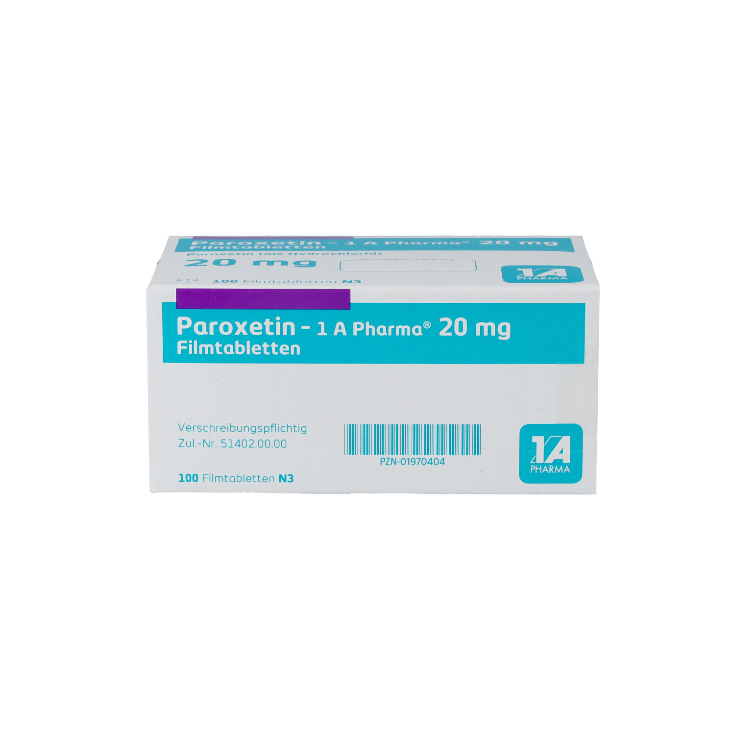 PAROXETIN-1A Pharma 20 mg Filmtabletten