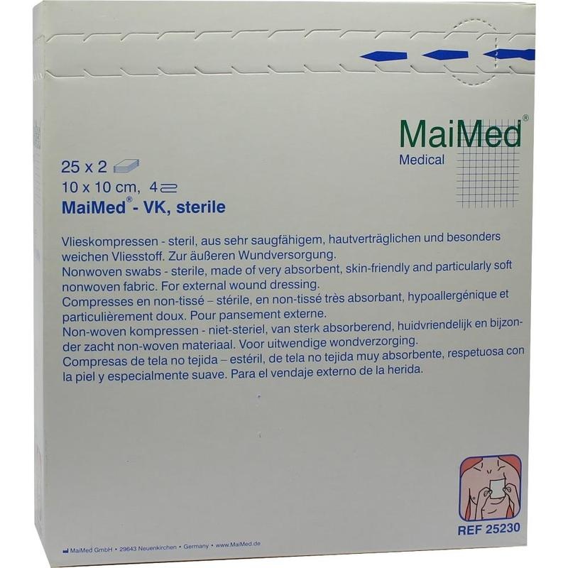 VLIESKOMPRESSEN steril 10x10 cm