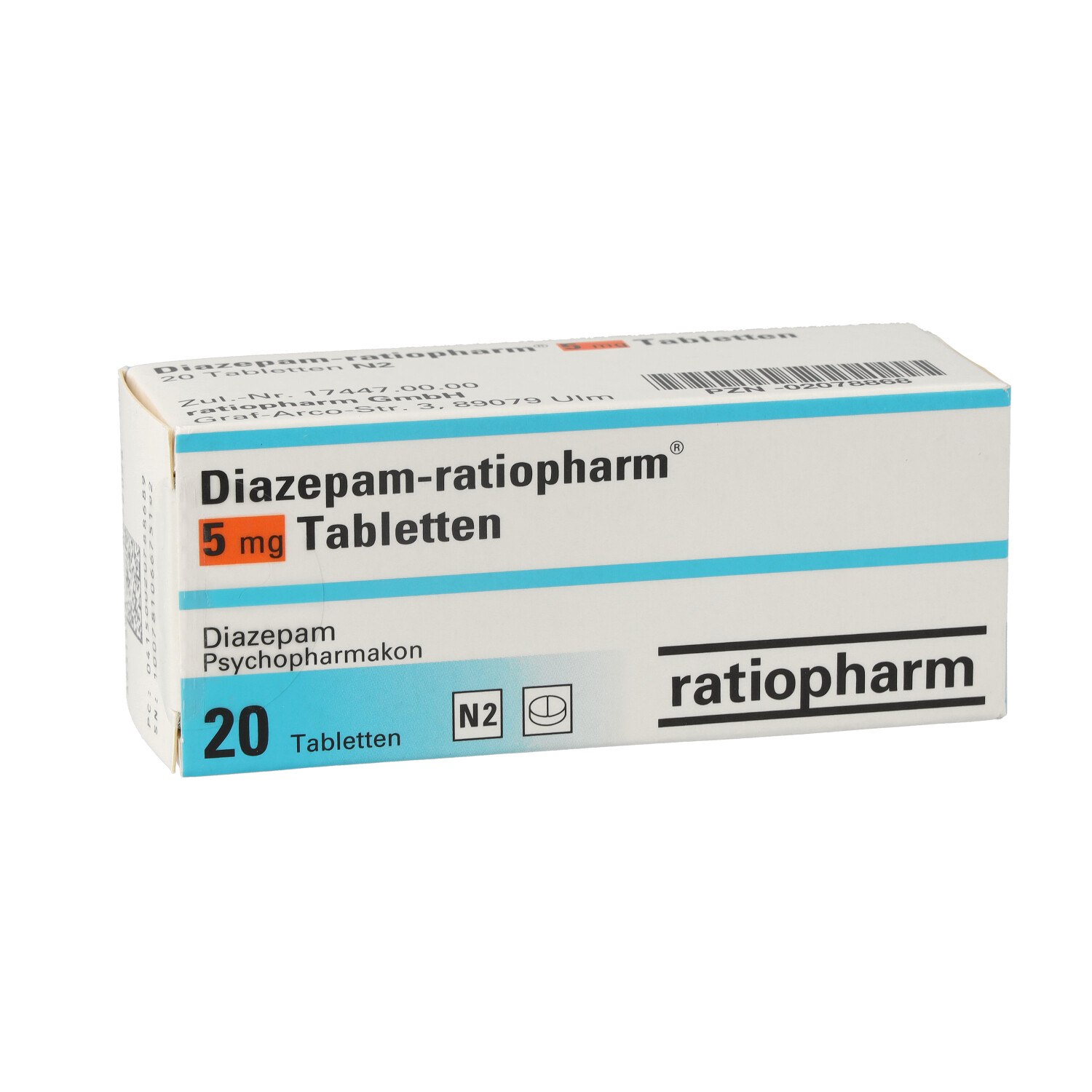 DIAZEPAM-ratiopharm 5 mg Tabletten