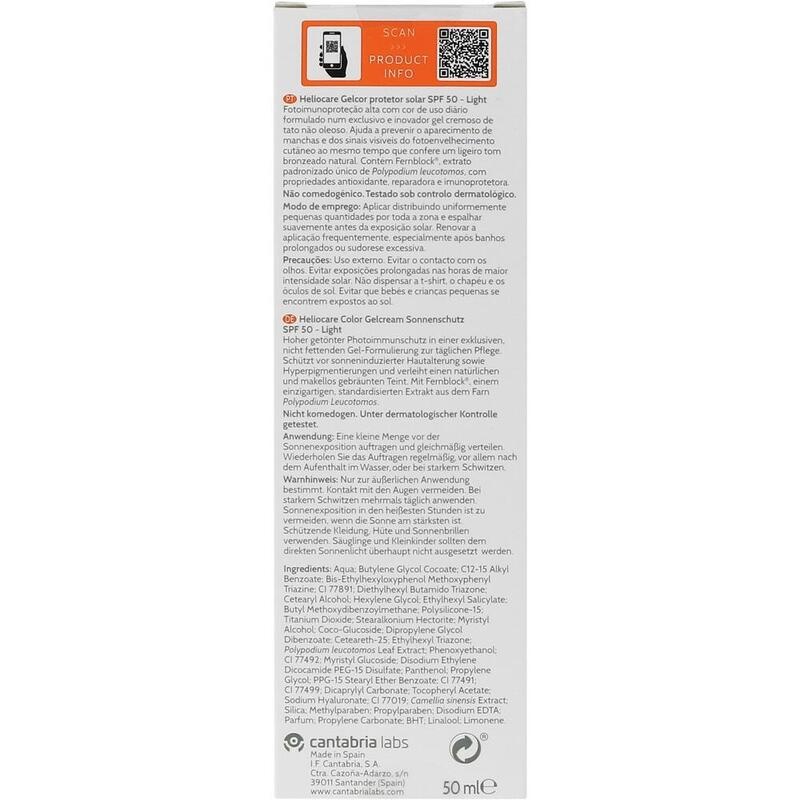 HELIOCARE Color Gelcream SPF 50 light