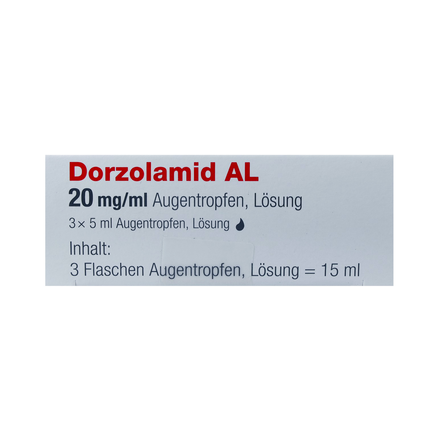 DORZOLAMID AL 20 mg/ml Augentropfen