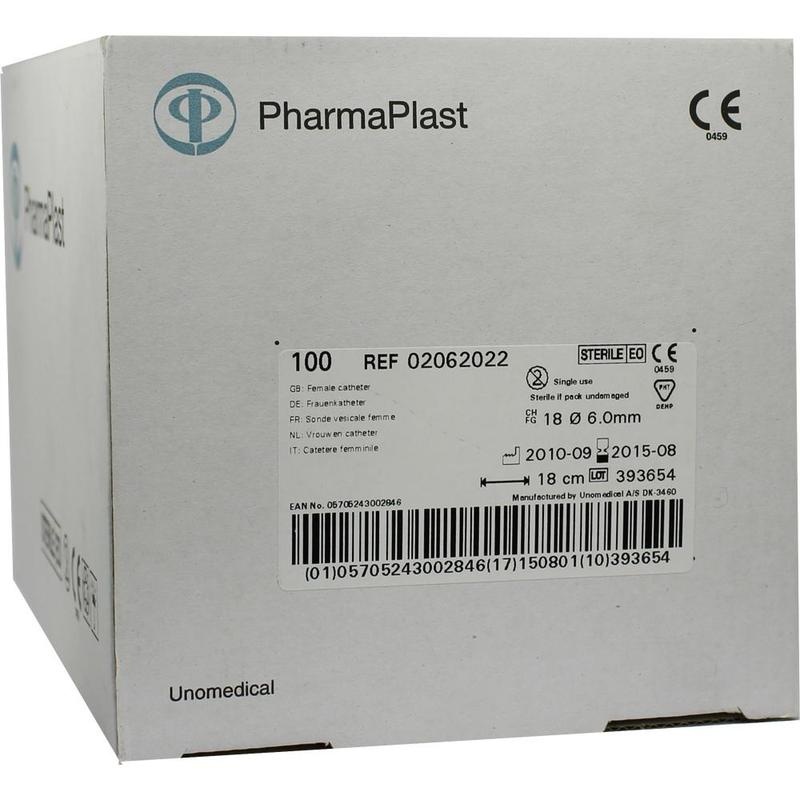 KATHETER Frau Ch 18 18 cm 2seit.Aug.geschl.Sp.