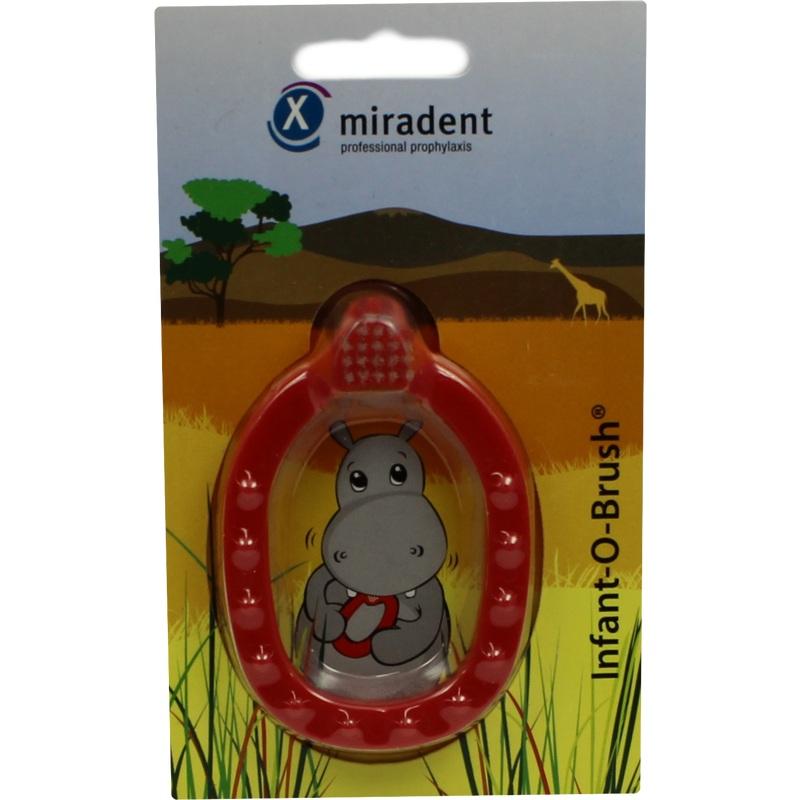 MIRADENT Kinder-Lernzahnbürste Infant-O-Brush rot