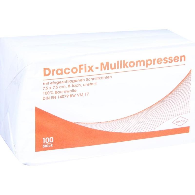 DRACOFIX OP-Kompressen 7,5x7,5 cm unsteril 8fach