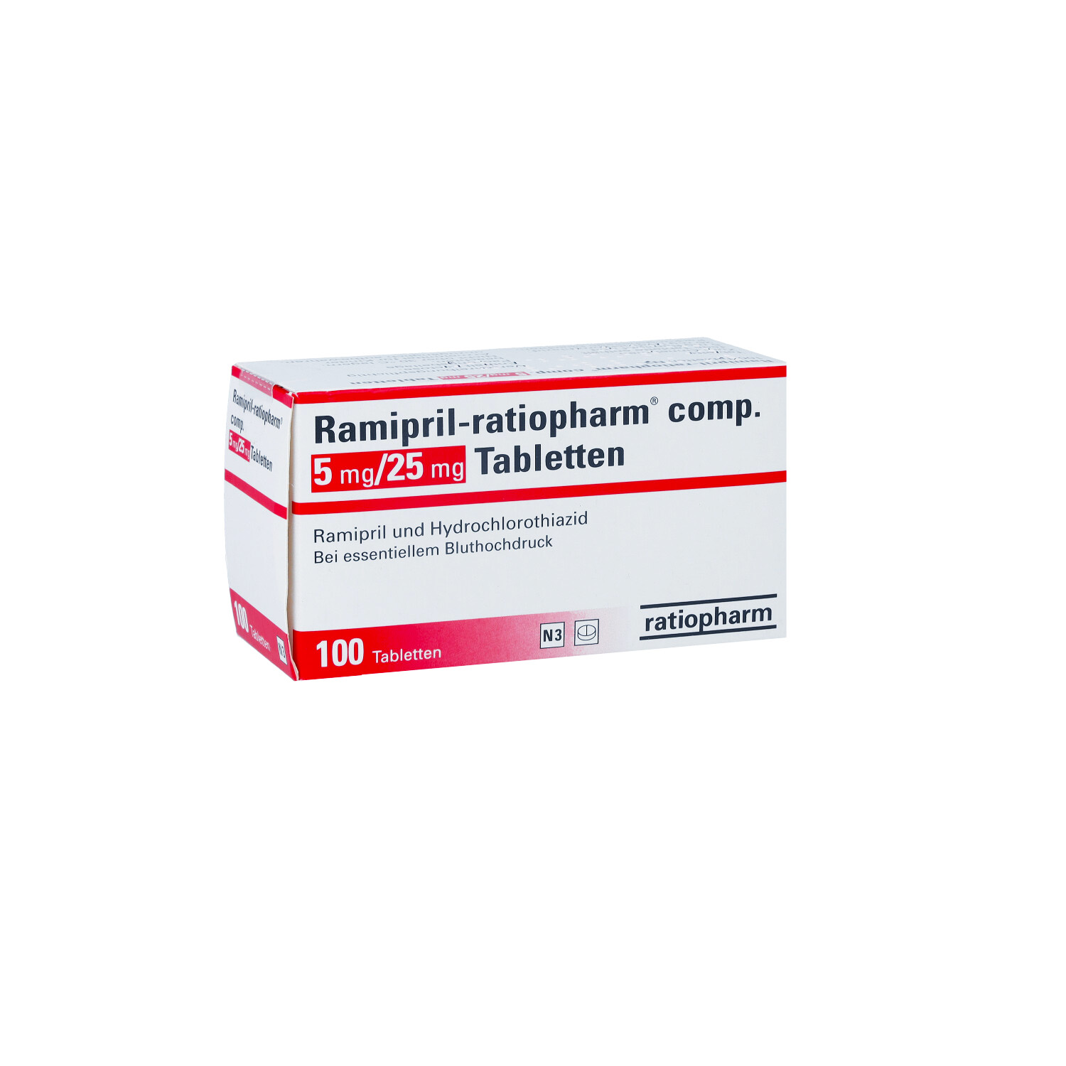 RAMIPRIL-ratiopharm comp.5 mg/25 mg Tabletten