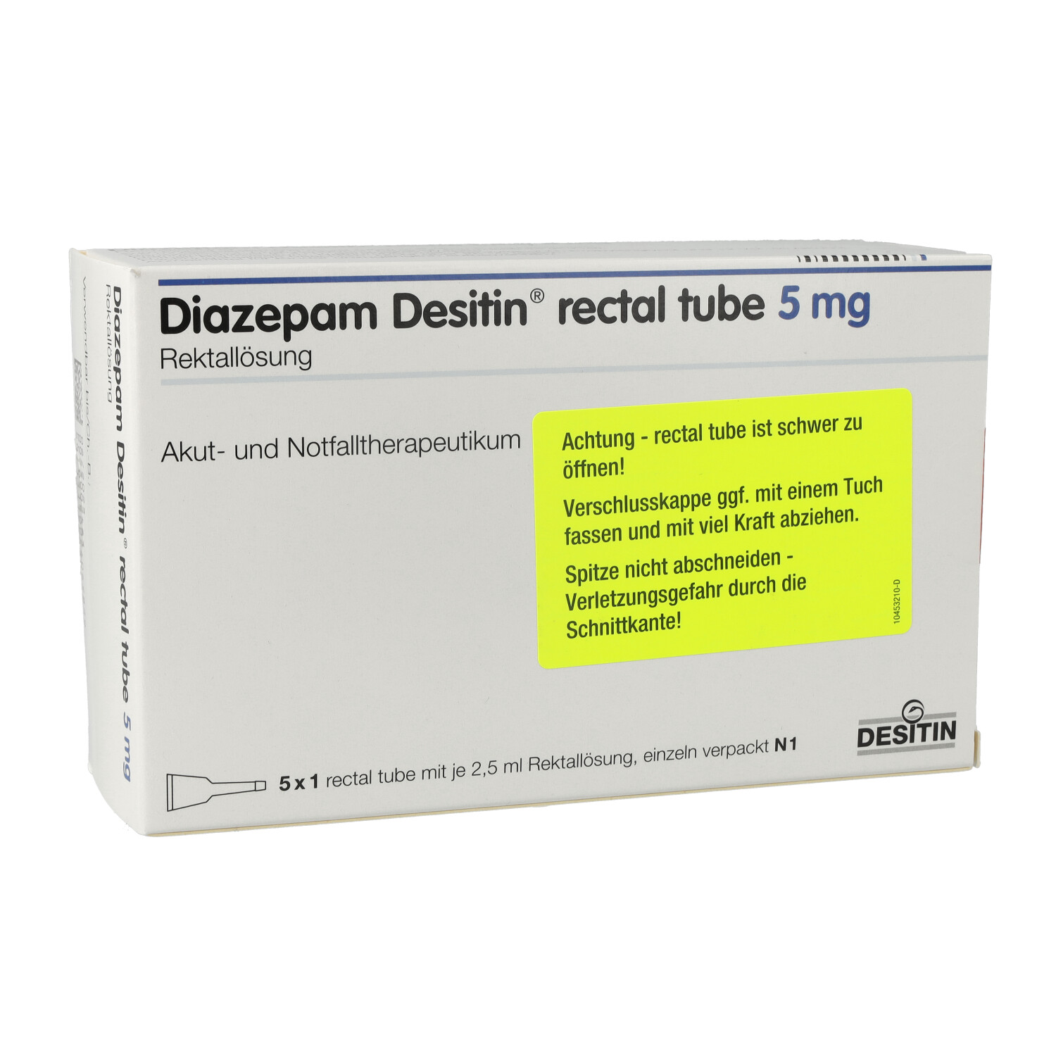 DIAZEPAM DESITIN 5 mg rectal Mikroklist.