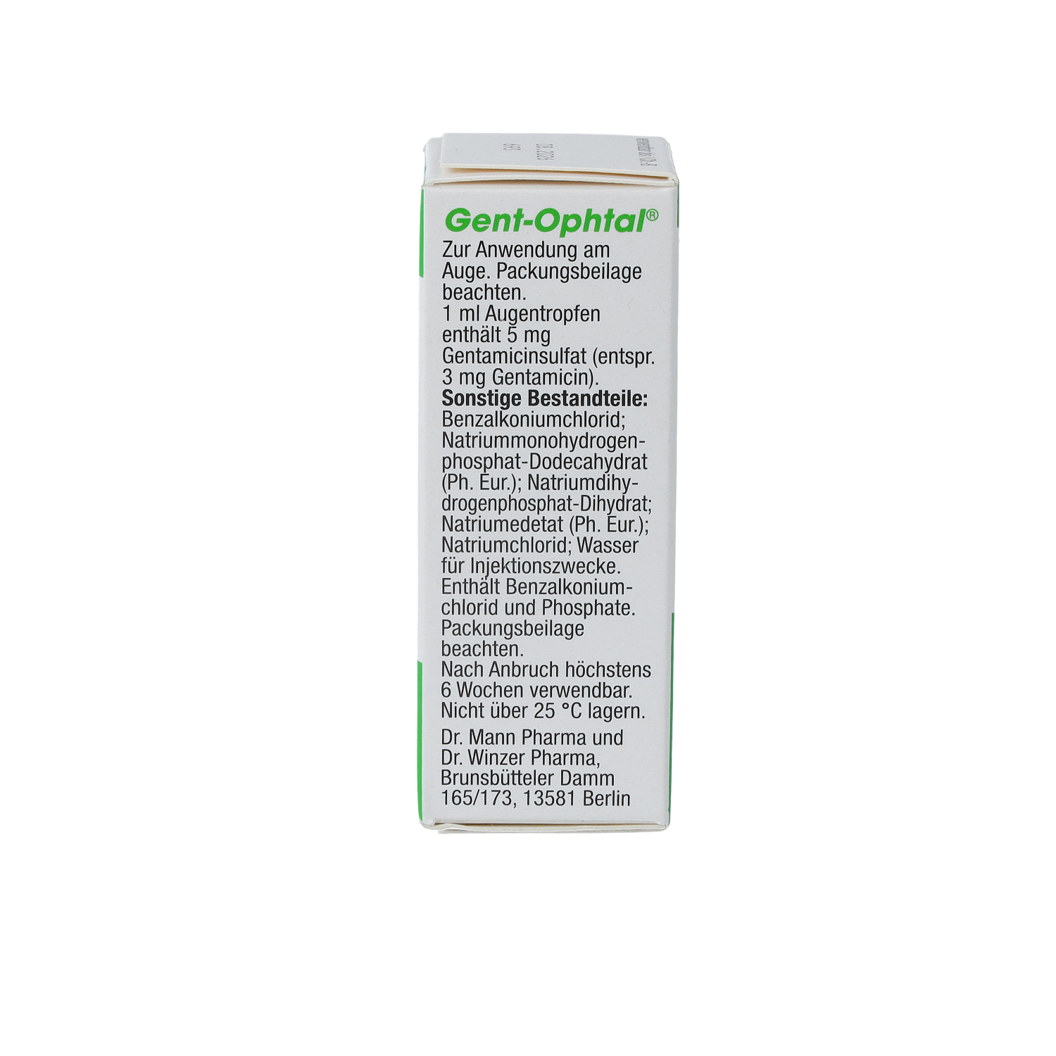 GENT OPHTAL Augentropfen