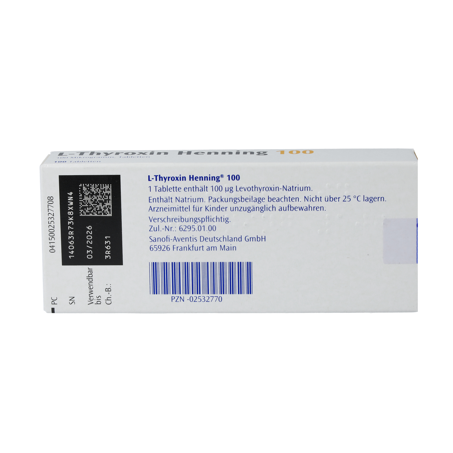 L-THYROXIN 100 Henning Tabletten