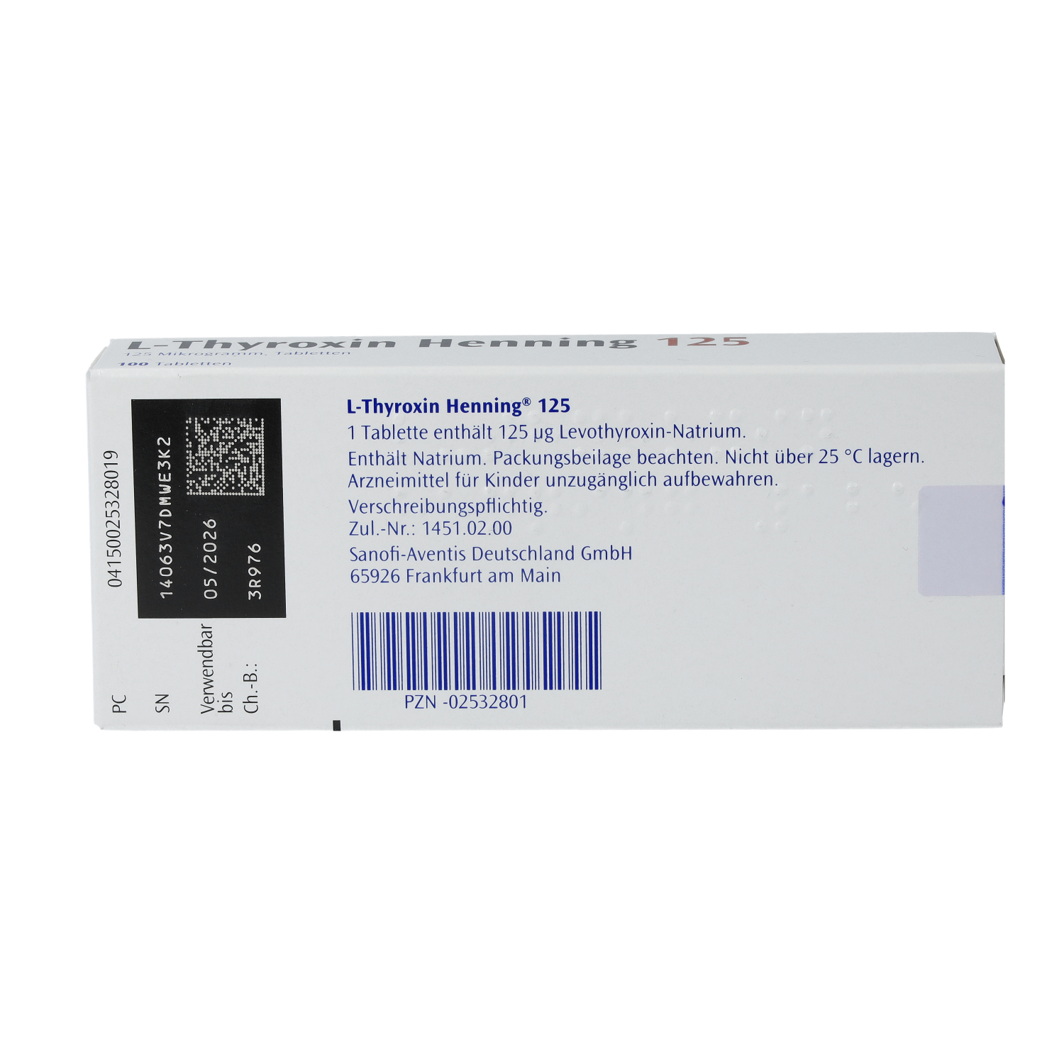 L-THYROXIN 125 Henning Tabletten
