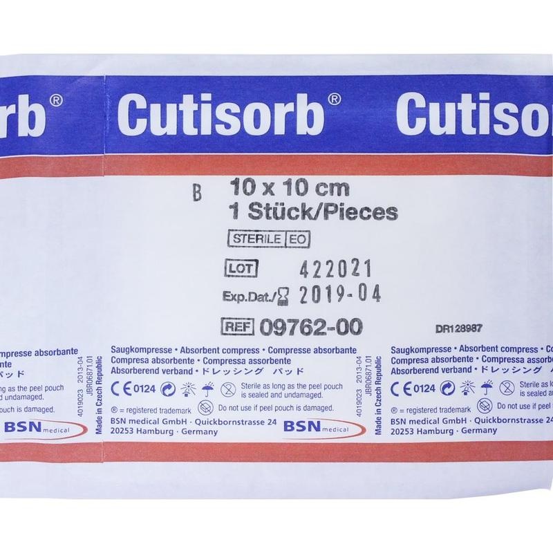 CUTISORB Saugkompressen steril 10x10 cm