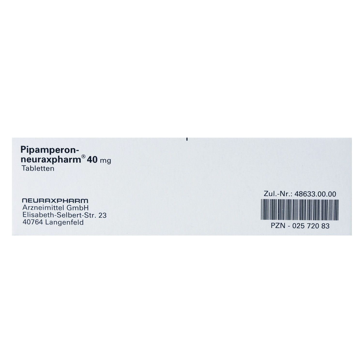 PIPAMPERON-neuraxpharm 40 mg Tabletten