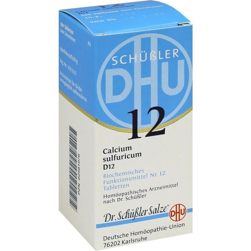 BIOCHEMIE DHU 12 Calcium sulfuricum D 12 Tabletten