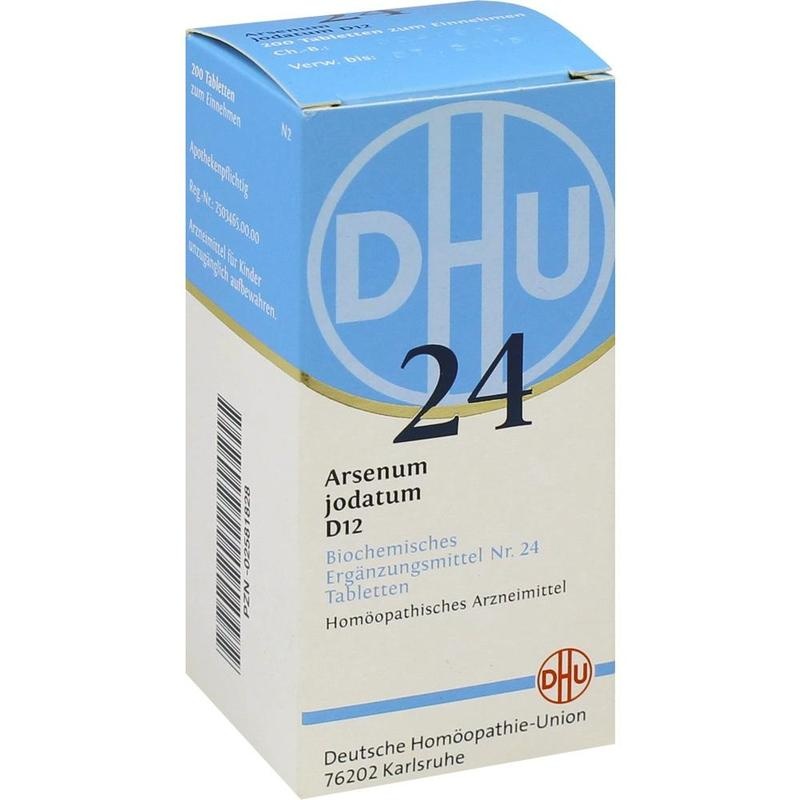 BIOCHEMIE DHU 24 Arsenum jodatum D 12 Tabletten
