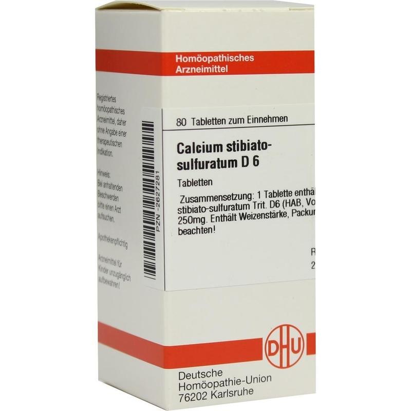 CALCIUM STIBIATO sulfuratum D 6 Tabletten