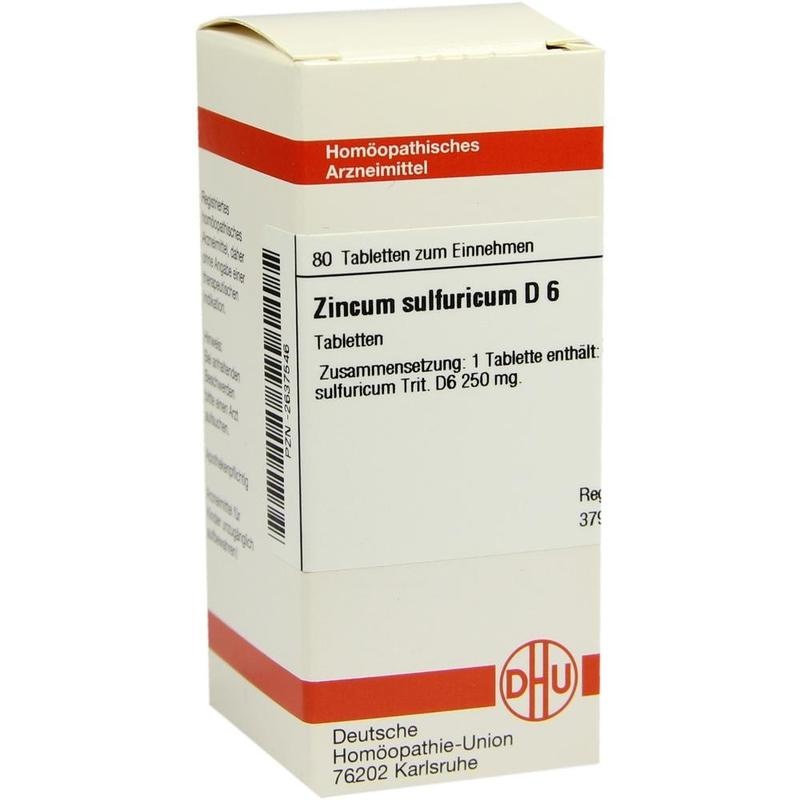 ZINCUM SULFURICUM D 6 Tabletten