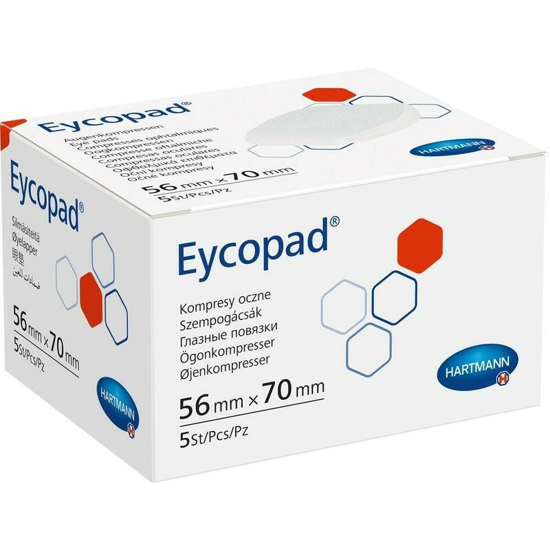 EYCOPAD Augenkompressen 56x70 mm unsteril