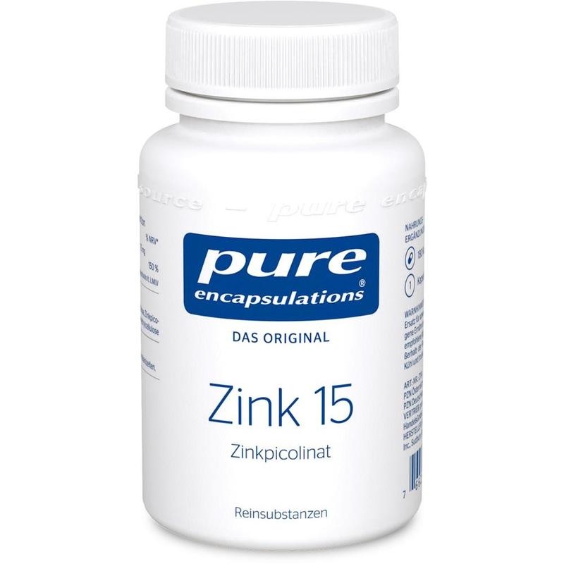 PURE ENCAPSULATIONS Zink 15 Zinkpicolinat Kapseln