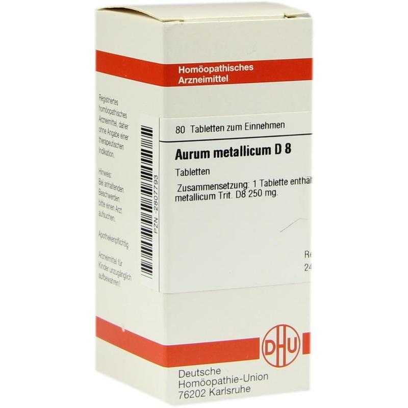 AURUM METALLICUM D 8 Tabletten